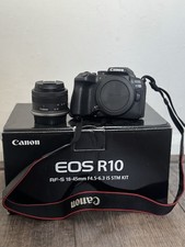 Canon EOS R10 Mirrorless Digital Camera 24.2MP Black with RF-S 18-45mm Lens Kit