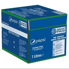 *BBE 25/3/25* - Pepsi Post Mix Syrup 7 Litres Pub bar cafe restaurant