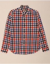 J. CREW Mens Tailored Shirt Medium Multicoloured Check Cotton CM10