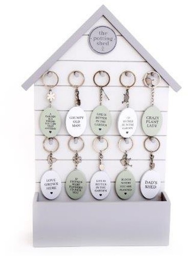 Wooden keyring with gadget - wooden,
