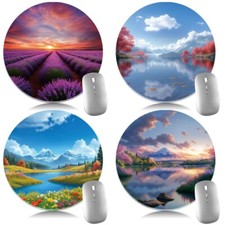 Placemats Table Mats Drink Coasters, Round Mug Coasters, Non-Slip Cup Mats UK