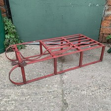 Vintage Large Display Metal Sledge - Christmas