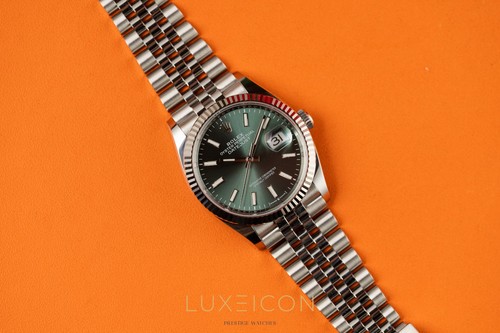 Rolex datejust steel white - rolex,