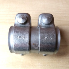 Exhaust silencer pipe tube 45 46 47 48 49.5mm x 75mm repair sleeve inc 2 clamps