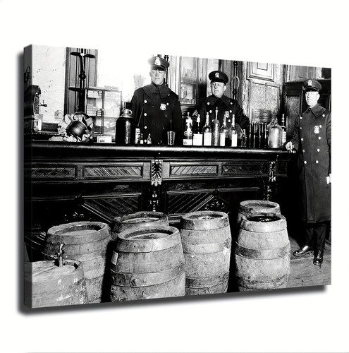 Police raid during prohibition - raid,