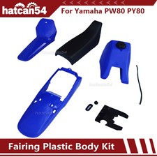 Yamaha PW80 PY80 Body Kit Plastic Front Rear Mud Fender Seat Fuel Tank Kit Blue