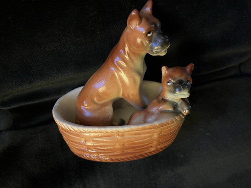 Vtg boxer dogs mother - vtg,
