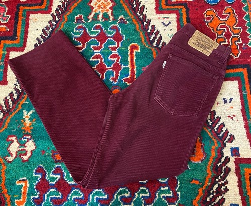 Vintage 90s burgundy levi - vintage,