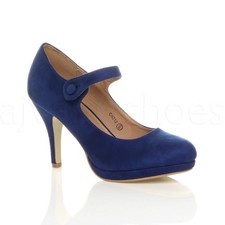 WOMENS LADIES MID HIGH HEEL