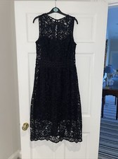 M&S Autograph Ladies Black Evening / Wedding / Ascot Dress Size 12