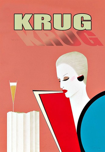Art krug champagne - champagne, drink