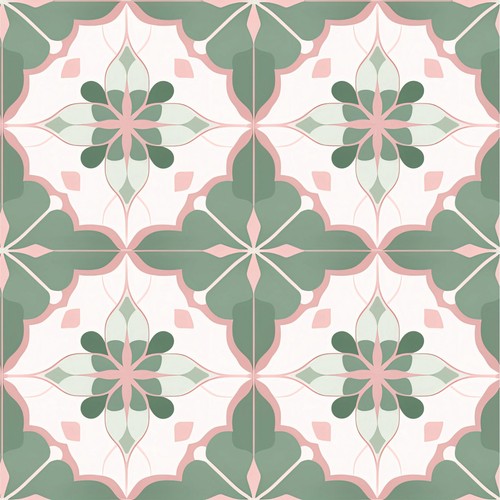 48x moroccan tile stickers - 48x,