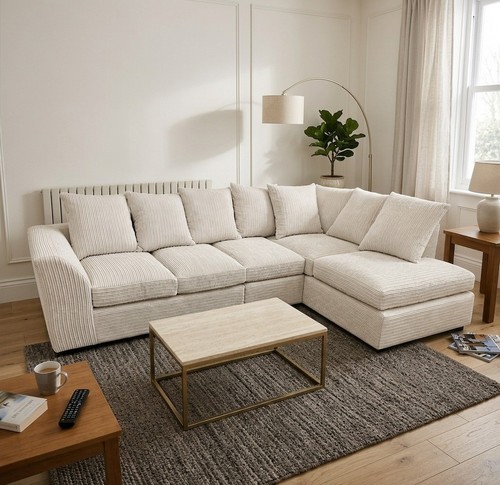 Modern shape cream seater - cream,