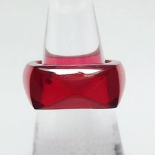 Baccarat Ring Red Crystal Size