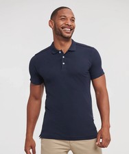 J566M Russel Stretch Polo Navy