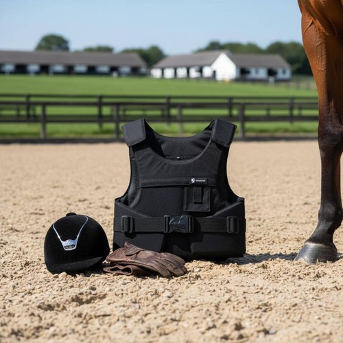 Padded riding body protector - body,