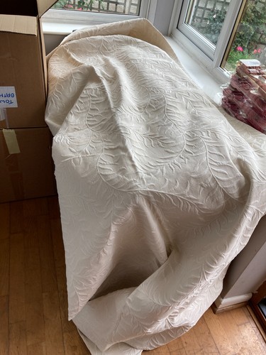 Large cream linen type - cream,