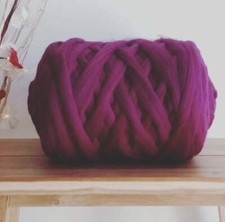 Plum* Merino Wool Roving Tops