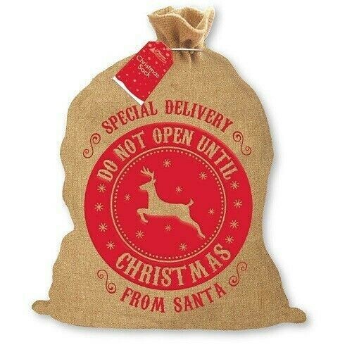 Hessian santa sack christmas - santa,