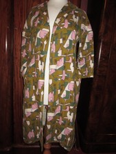 MARNI VINTAGE WOMENS COAT 100% HEAVY LINEN UNLINED SIZE 40