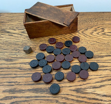 ANTIQUE WOODEN 19TH C CARROM