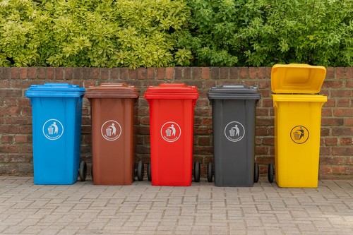Outdoor wheelie bin - bin, trash