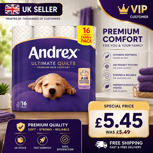 Andrex ultimate quilts toilet - andrex,