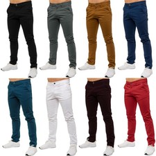 Enzo chinos trousers mens slim - trousers,