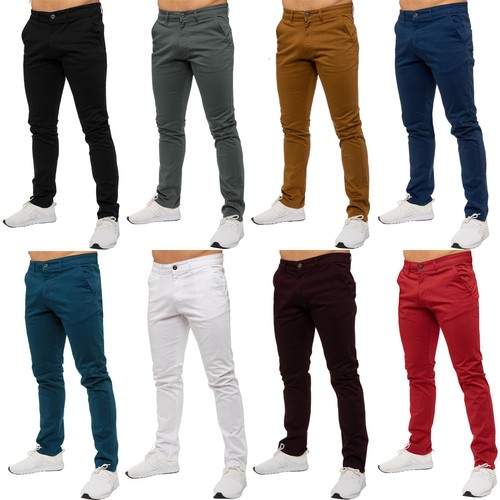 Enzo chinos trousers mens slim - enzo,