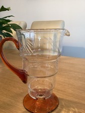 Art Deco  Rare Amber Glass