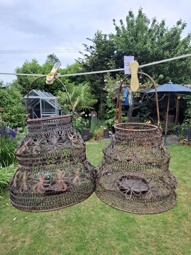 Rustic vintage wire hanging - wire,