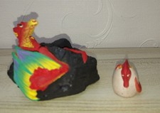  Dragon in coal and baby hatchling by Genesis Creations