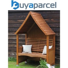 AFK Goodwood Arbour Wooden Garden Seat Chair Outdoor Beech Stain FSC