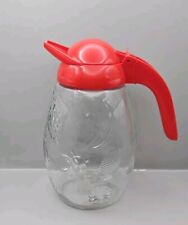 Vintage 1980s Solmaz Mercan Orange Juice Jug Pitcher With Embossed Fruit Pattern