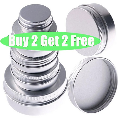 Round aluminum box tin - round,