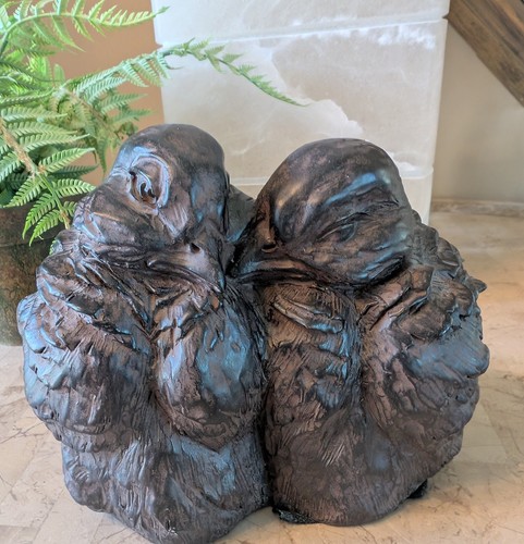Chrisdon birds resin figurine - chrisdon,