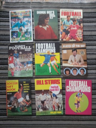 Old football soccer annuals - football,