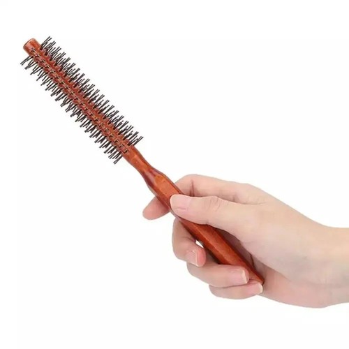 Small round hair brush black - small,
