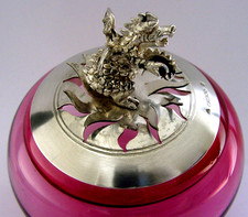 Rare cranberry glass sterling - rare,