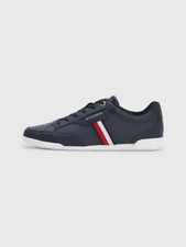 Size UK 7 - Tommy Hilfiger Classics Webbing Leather Navy Cupsole Trainers Shoes
