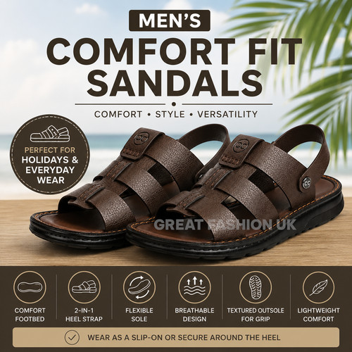 Mens brown fisherman sandals - mens,