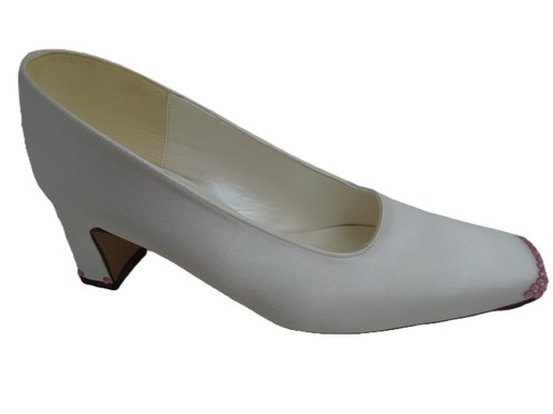 Katz ivory satin heels - satin, ladies