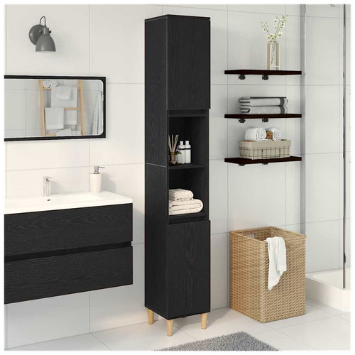 Bathroom cabinet black - bathroom,