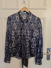Hawes & Curtis blue paisley