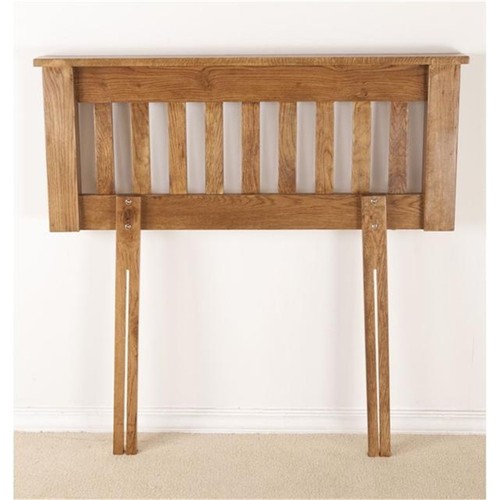 Solid oak single bed - oak,