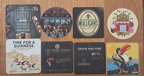 Guinness beer mats brand - beer, x