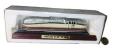 Train Model on Wooden Plinth Henschel Wegmann 4-6-4 Atlas Vintage ra