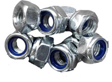 M12 Nyloc Hex Nut Locking Metal Steel Sheet Zinc Plated 12mm Nut Pack Of 9