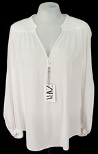 ZARA Womans White L/S EVENING