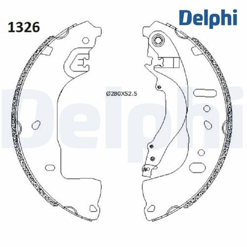 Brake shoe set - brake,